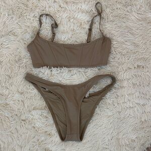 SKIMS Brown Bikini Set